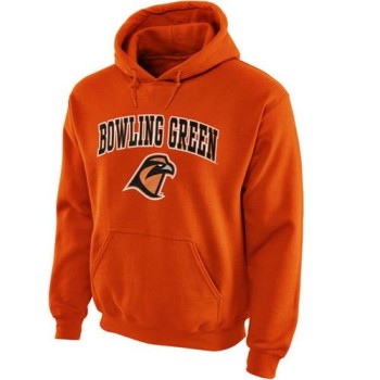 Bowling Green St. Falcons Midsize Arch Pullover Hoodie Orange Bowling Green St. Falcons Midsize Arch Pullover Hoodie Orange