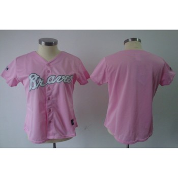 Braves Blank Pink Women's Fashion Stitched MLB Jersey Braves Blank Pink Women's Fashion Stitched MLB Jersey