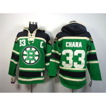 Bruins #33 Zdeno Chara Green St. Patrick's Day McNary Lace Hoodie Stitched NHL Jersey Bruins #33 Zdeno Chara Green St. Patrick's Day McNary Lace Hoodie Stitched NHL Jersey