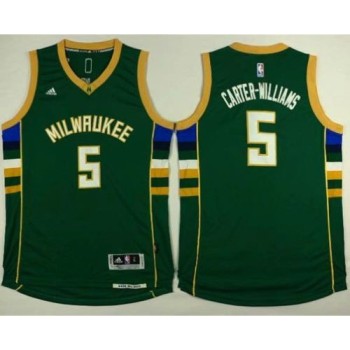 Bucks #5 Michael Carter-Williams Green Stitched NBA Jersey Bucks #5 Michael Carter-Williams Green Stitched NBA Jersey