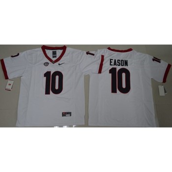 Bulldogs #10 Jacob Eason White Limited Stitched NCAA Jersey Bulldogs #10 Jacob Eason White Limited Stitched NCAA Jersey