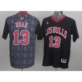 Bulls #13 Joakim Noah Black New Latin Nights Stitched NBA Jersey Bulls #13 Joakim Noah Black New Latin Nights Stitched NBA Jersey