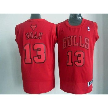 Bulls #13 Joakim Noah Red Big Color Fashion Stitched NBA Jersey Bulls #13 Joakim Noah Red Big Color Fashion Stitched NBA Jersey