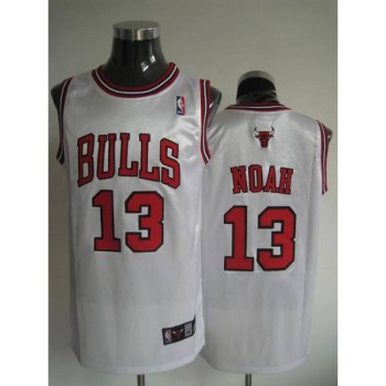 Bulls #13 Joakim Noah Stitched White NBA Jersey Bulls #13 Joakim Noah Stitched White NBA Jersey