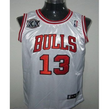 Bulls #13 Joakim Noah White With 20TH Stitched NBA Jersey Bulls #13 Joakim Noah White With 20TH Stitched NBA Jersey
