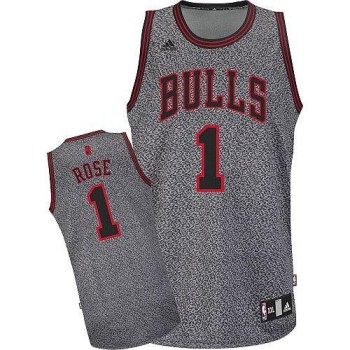 Bulls #1 Derrick Rose Grey Static Fashion Stitched NBA Jersey Bulls #1 Derrick Rose Grey Static Fashion Stitched NBA Jersey