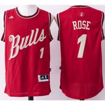 Bulls #1 Derrick Rose Red 2015-2016 Christmas Day Stitched NBA Jersey Bulls #1 Derrick Rose Red 2015-2016 Christmas Day Stitched NBA Jersey