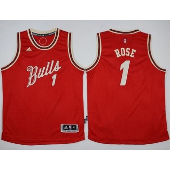 Bulls #1 Derrick Rose Red 2015-2016 Christmas Day Stitched Youth NBA Jersey Bulls #1 Derrick Rose Red 2015-2016 Christmas Day Stitched Youth NBA Jersey