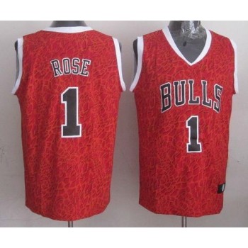 Bulls #1 Derrick Rose Red Crazy Light Stitched NBA Jersey Bulls #1 Derrick Rose Red Crazy Light Stitched NBA Jersey