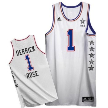 Bulls #1 Derrick Rose White 2015 All Star Stitched NBA Jersey Bulls #1 Derrick Rose White 2015 All Star Stitched NBA Jersey