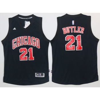 Bulls #21 Jimmy Butler Black Fashion Stitched NBA Jersey Bulls #21 Jimmy Butler Black Fashion Stitched NBA Jersey