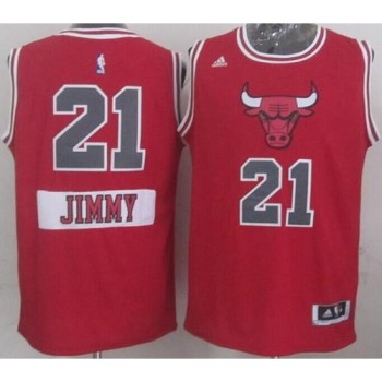 Bulls #21 Jimmy Butler Red 2014-15 Christmas Day Stitched NBA Jersey Bulls #21 Jimmy Butler Red 2014-15 Christmas Day Stitched NBA Jersey