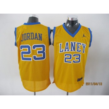 Bulls #23 Jordan Stitched Yellow Laney High School Classic NBA Jersey Bulls #23 Jordan Stitched Yellow Laney High School Classic NBA Jersey