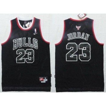 Bulls #23 Michael Jordan Black Shadow Stitched NBA Jersey Bulls #23 Michael Jordan Black Shadow Stitched NBA Jersey