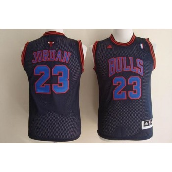 Bulls #23 Michael Jordan Black With Blue No. Stitched Youth NBA Jersey Bulls #23 Michael Jordan Black With Blue No. Stitched Youth NBA Jersey