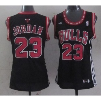 Bulls #23 Michael Jordan Black Women's Fashion Stitched NBA Jersey Bulls #23 Michael Jordan Black Women's Fashion Stitched NBA Jersey
