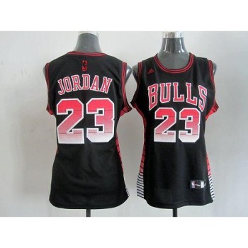 Bulls #23 Michael Jordan Black Women's Vibe Stitched NBA Jersey Bulls #23 Michael Jordan Black Women's Vibe Stitched NBA Jersey