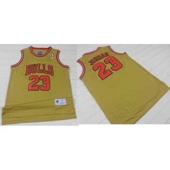 Bulls #23 Michael Jordan Gold 1997 Throwback Classic Stitched NBA Jersey Bulls #23 Michael Jordan Gold 1997 Throwback Classic Stitched NBA Jersey
