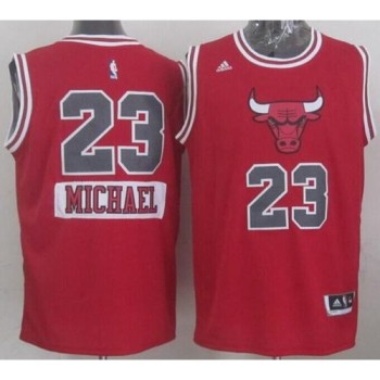 Bulls #23 Michael Jordan Red 2014-15 Christmas Day Stitched NBA Jersey Bulls #23 Michael Jordan Red 2014-15 Christmas Day Stitched NBA Jersey