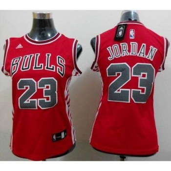 Bulls #23 Michael Jordan Red Women's Road Stitched NBA Jersey Bulls #23 Michael Jordan Red Women's Road Stitched NBA Jersey