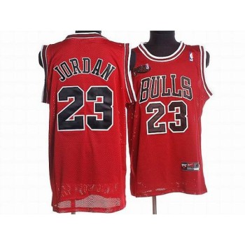 Bulls #23 Michael Jordan Stitched Red Champion Patch NBA Jersey Bulls #23 Michael Jordan Stitched Red Champion Patch NBA Jersey