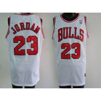 Bulls #23 Michael Jordan Stitched White NBA Jersey Bulls #23 Michael Jordan Stitched White NBA Jersey