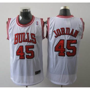 Bulls #45 Jordan White Stitched NBA Jersey Bulls #45 Jordan White Stitched NBA Jersey