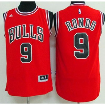 Bulls #9 Rajon Rondo Red Stitched NBA Jersey Bulls #9 Rajon Rondo Red Stitched NBA Jersey