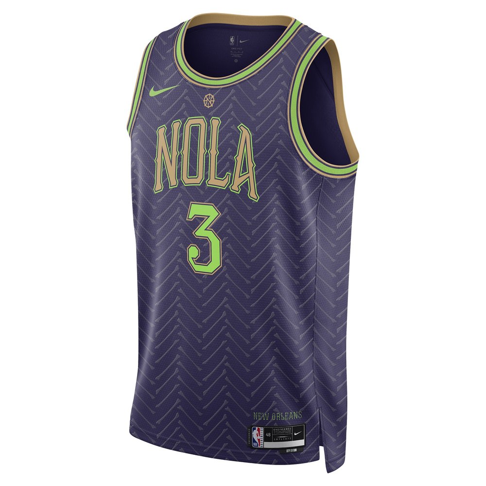 Unisex New Orleans Pelicans CJ McCollum Purple 2024/25 Swingman Player Jersey - City Edition
