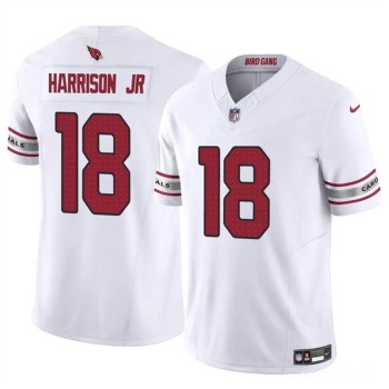 Men's Arizona Cardinals #18 Marvin Harrison Jr White 2024 Draft F.U.S.E. Vapor Untouchable Limited Stitched Football Jersey Men's Arizona Cardinals #18 Marvin Harrison Jr White 2024 Draft F.U.S.E. Vapor Untouchable Limited Stitched Football Jersey