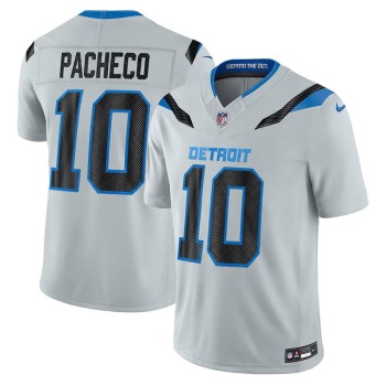 Men's Detroit Lions #10 Isiah Pacheco Grey 2026 Rivalries Collection Vapor F.U.S.E. Limited Jersey Men's Detroit Lions #10 Isiah Pacheco Grey 2026 Rivalries Collection Vapor F.U.S.E. Limited Jersey