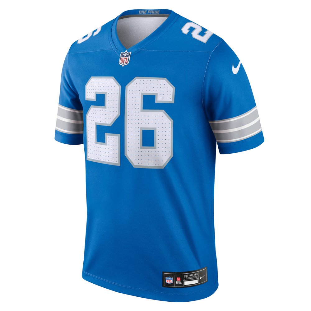 Men's Detroit Lions #26 Jahmyr Gibbs Blue Legend Jersey