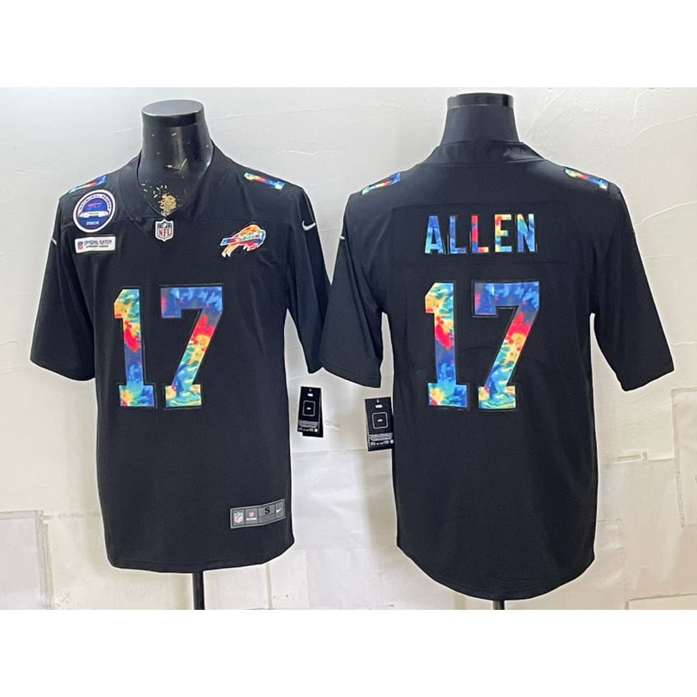 Men's Buffalo Bills #17 Josh Allen Black Vapor Limited Jersey Men's Buffalo Bills #17 Josh Allen Black Vapor Limited Jersey
