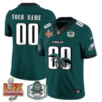 Youth Philadelphia Eagles x Green Cape Villain Green 2025 Super Bowl LIX Champions Patch Edition Vapor F.U.S.E. Limited Custom Jersey Youth Philadelphia Eagles x Green Cape Villain Green 2025 Super Bowl LIX Champions Patch Edition Vapor F.U.S.E. Limited Custom Jersey
