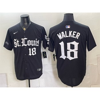 Men's St. Louis Cardinals #18 Jordan Walker Black 'Gothic Legacy Edition' Vapor Premier Limited Jersey Men's St. Louis Cardinals #18 Jordan Walker Black 'Gothic Legacy Edition' Vapor Premier Limited Jersey