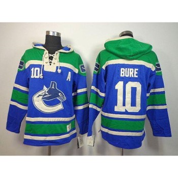 Canucks #10 Pavel Bure Blue Sawyer Hooded Sweatshirt Stitched NHL Jersey Canucks #10 Pavel Bure Blue Sawyer Hooded Sweatshirt Stitched NHL Jersey