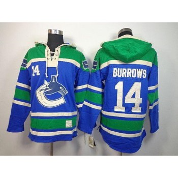 Canucks #14 Alex Burrows Blue Sawyer Hooded Sweatshirt Stitched NHL Jersey Canucks #14 Alex Burrows Blue Sawyer Hooded Sweatshirt Stitched NHL Jersey