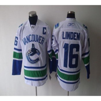 Canucks #16 Trevor Linden White Stitched Youth NHL Jersey Canucks #16 Trevor Linden White Stitched Youth NHL Jersey