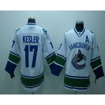 Canucks #17 Ryan Kesler White Stitched Youth NHL Jersey Canucks #17 Ryan Kesler White Stitched Youth NHL Jersey