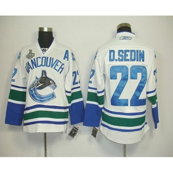 Canucks 2011 Stanley Cup Finals #22 D.sedin White Stitched Youth NHL Jersey Canucks 2011 Stanley Cup Finals #22 D.sedin White Stitched Youth NHL Jersey