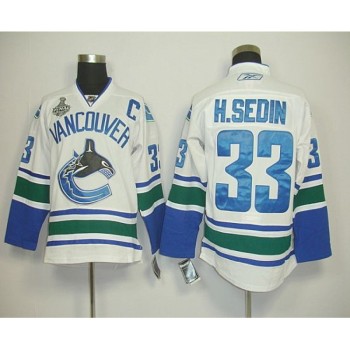 Canucks 2011 Stanley Cup Finals #33 Henrik Sedin Stitched White Stitched Youth NHL Jersey Canucks 2011 Stanley Cup Finals #33 Henrik Sedin Stitched White Stitched Youth NHL Jersey