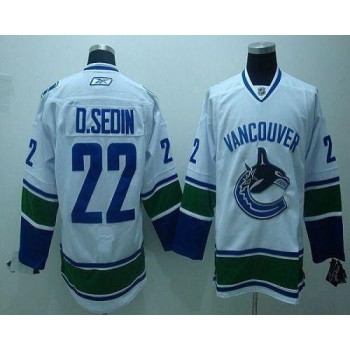 Canucks #22 D.sedin White Stitched Youth NHL Jersey Canucks #22 D.sedin White Stitched Youth NHL Jersey