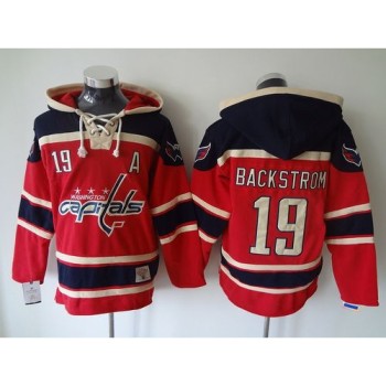 Capitals #19 Nicklas Backstrom Red Sawyer Hooded Sweatshirt Stitched NHL Jersey Capitals #19 Nicklas Backstrom Red Sawyer Hooded Sweatshirt Stitched NHL Jersey