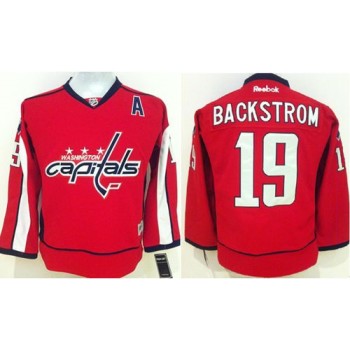 Capitals #19 Nicklas Backstrom Stitched Red Youth NHL Jersey Capitals #19 Nicklas Backstrom Stitched Red Youth NHL Jersey