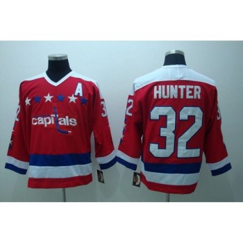 Capitals #32 Hunter Stitched CCM Throwback Red NHL Jersey Capitals #32 Hunter Stitched CCM Throwback Red NHL Jersey