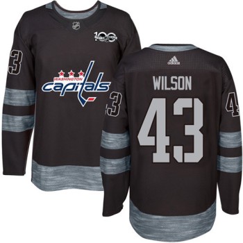 Capitals #43 Tom Wilson Black 1917-2017 100th Anniversary Stitched NHL Jersey Capitals #43 Tom Wilson Black 1917-2017 100th Anniversary Stitched NHL Jersey