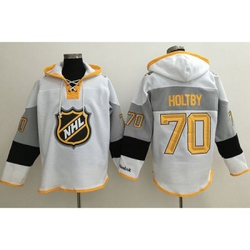 Capitals #70 Braden Holtby White 2016 All Star NHL Hoodie Capitals #70 Braden Holtby White 2016 All Star NHL Hoodie