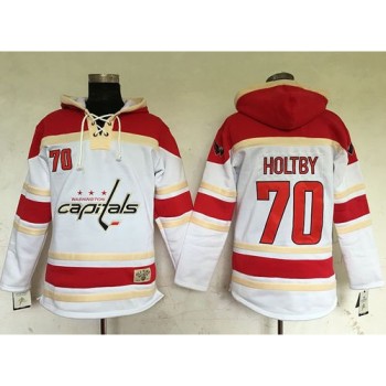 Capitals #70 Braden Holtby White Sawyer Hooded Sweatshirt Stitched NHL Jersey Capitals #70 Braden Holtby White Sawyer Hooded Sweatshirt Stitched NHL Jersey