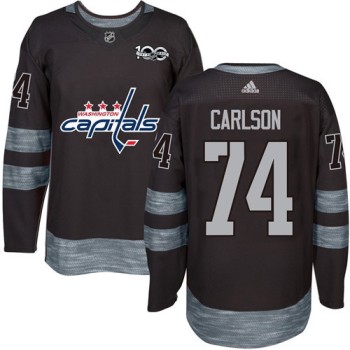 Capitals #74 John Carlson Black 1917-2017 100th Anniversary Stitched NHL Jersey Capitals #74 John Carlson Black 1917-2017 100th Anniversary Stitched NHL Jersey