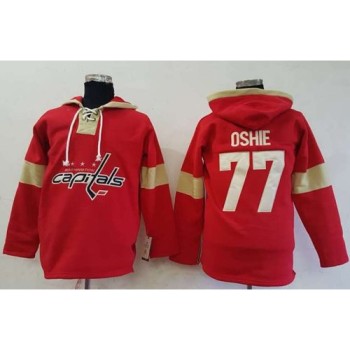 Capitals #77 T.J Oshie Red Pullover Hoodie Stitched NHL Jersey Capitals #77 T.J Oshie Red Pullover Hoodie Stitched NHL Jersey